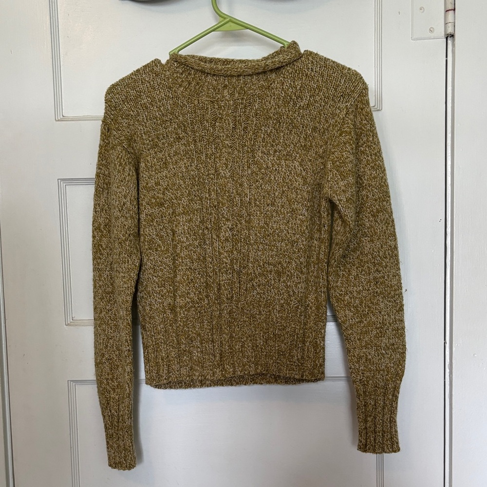 Rangoli  Cozy Women's Marled Olive Sweater Size M